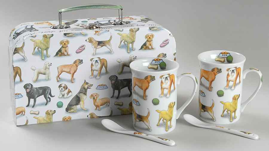 Man's Best Friend Mug & Ceramic Teaspoon Set by Cardew Design-1