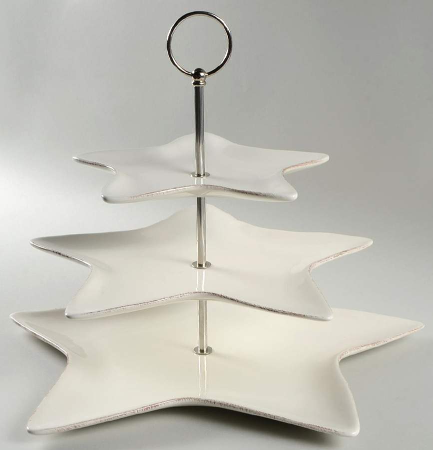 Star 3 Tier Serving Tray by Pottery Barn China-1