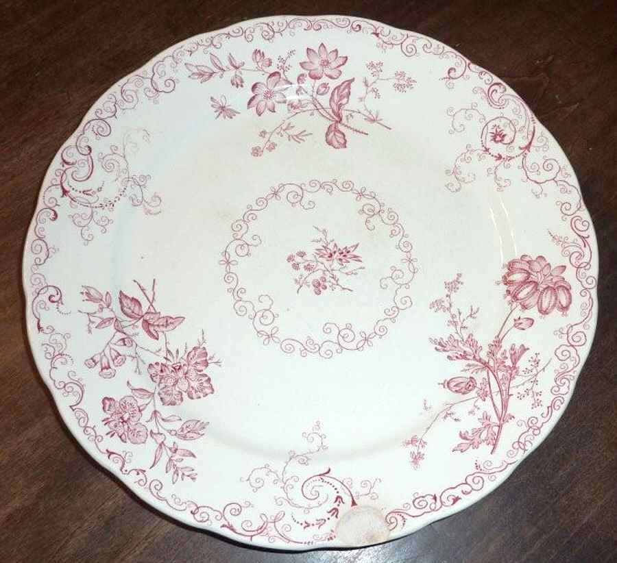 Chelsea Pink Dinner Plate by Powell, Bishop & Stonier-1