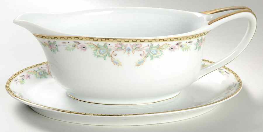 5202 Gravy Boat with Attached Underplate by Pfeiffer & Lowenstein-1