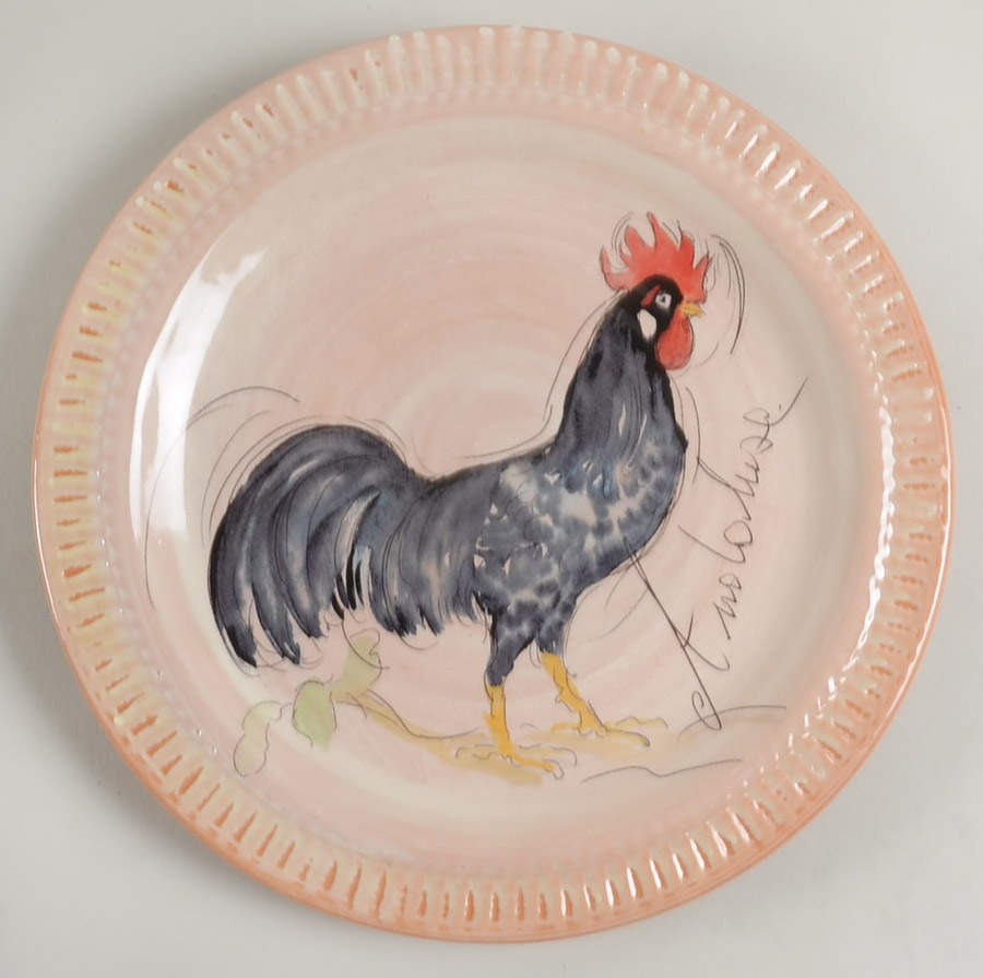 Rooster Luncheon Plate by Pottery Barn China-1