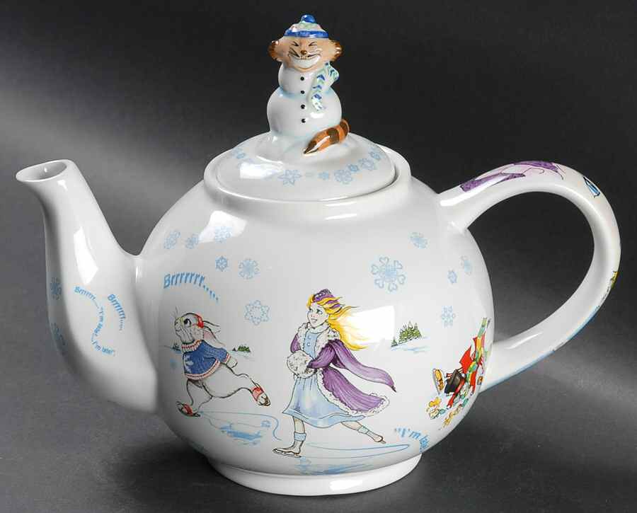 Alice in Winterland Teapot & Lid by Cardew Design-1