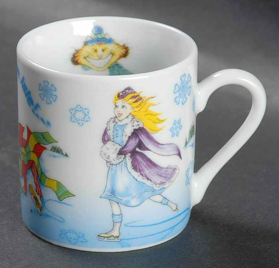 Alice in Winterland Flat Demitasse Cup by Cardew Design-1