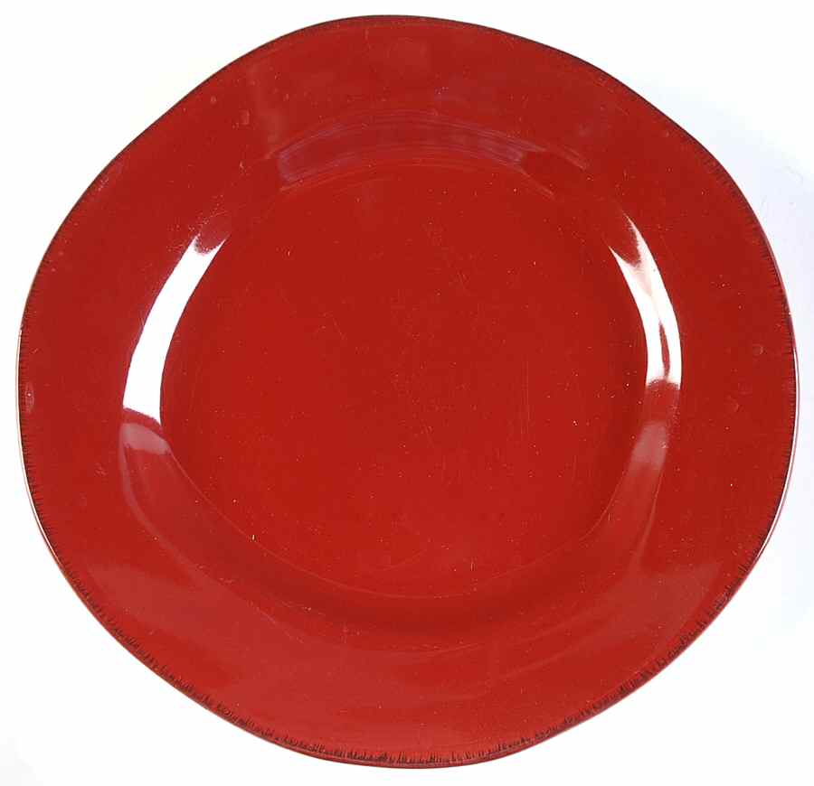 Elemental Red Dinner Plate by Pier 1-1