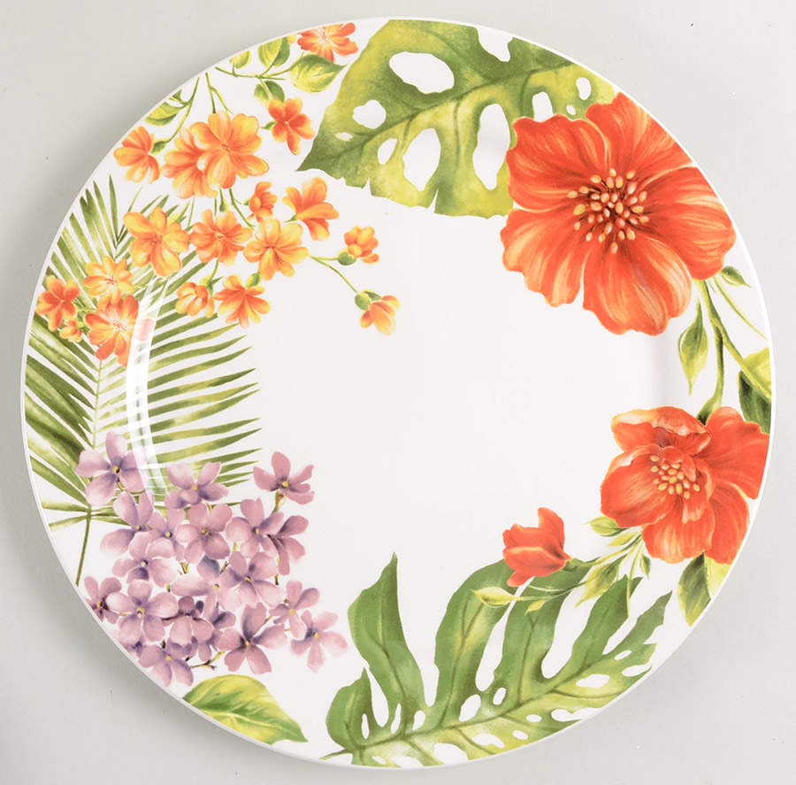 Fiji Floral Dinner Plate by Pier 1-1