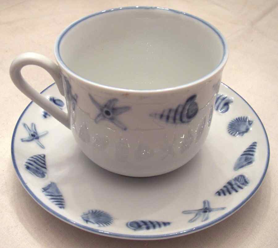 PJC4 Flat Cup & Saucer Set by Porclan Jacques Cour-1