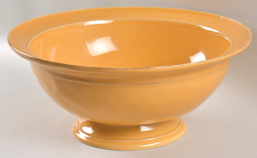 Cambria Saffron Bowl-Footed 14" by Pottery Barn China-1