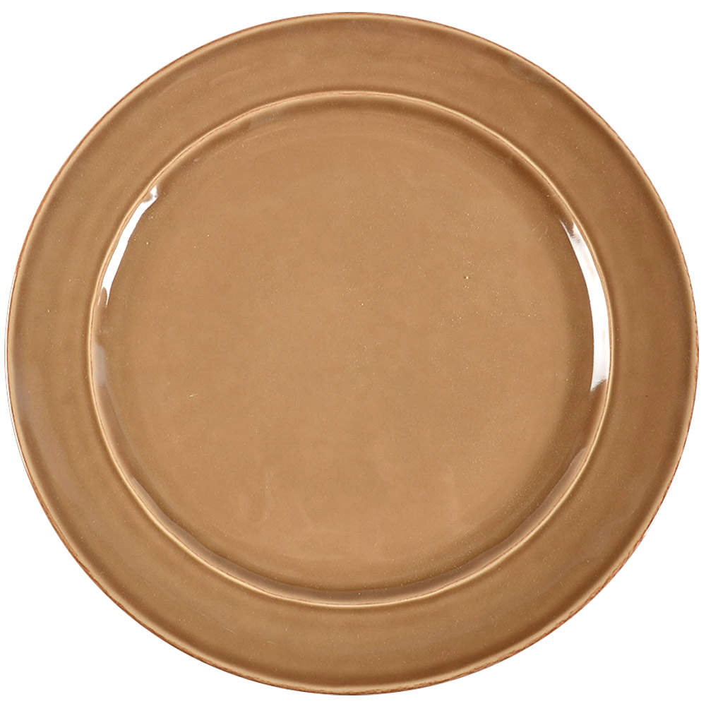 Cambria Mushroom (Taupe) Dinner Plate by Pottery Barn China-1