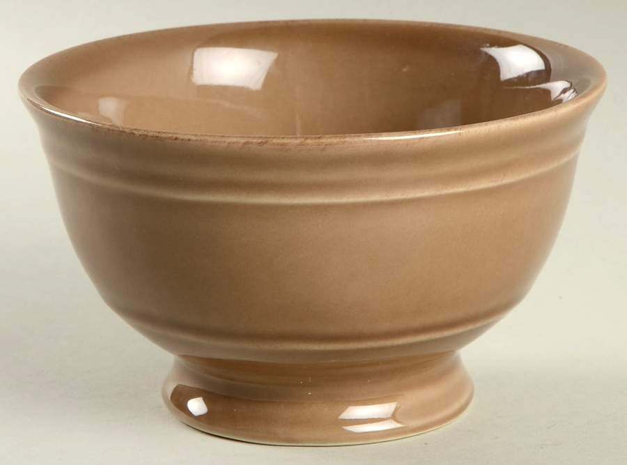 Cambria Mushroom (Taupe) 5" Footed All Purpose Bowl by Pottery Barn China-1