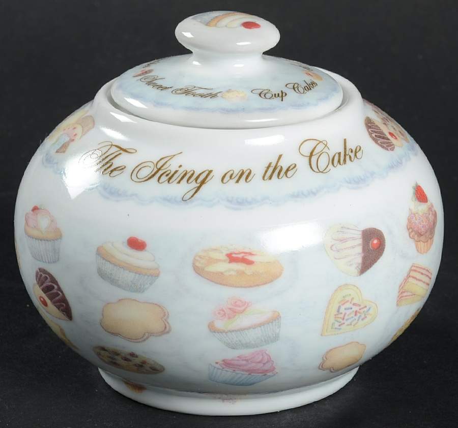 Cupcakes & Cookies Sugar Bowl & Lid by Cardew Design-1