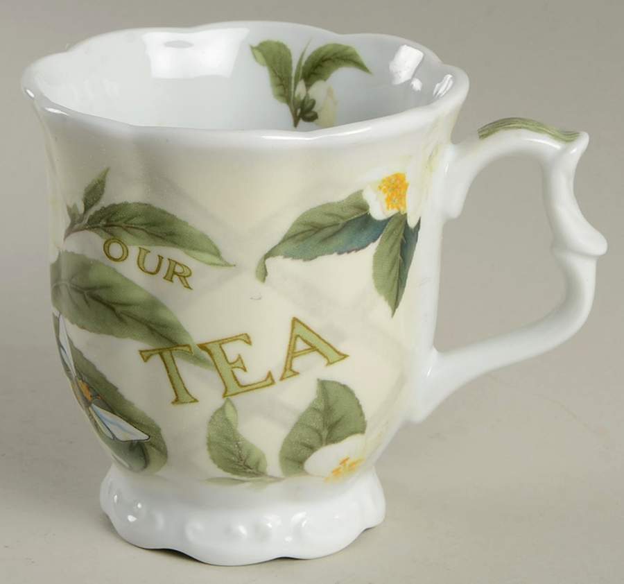 Tea Plant & Honey Bee Mug by Cardew Design-1
