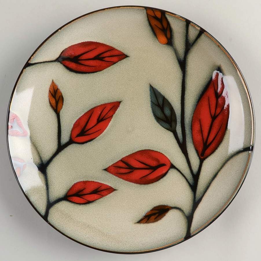 Leaves Salad Plate by Pier 1-1