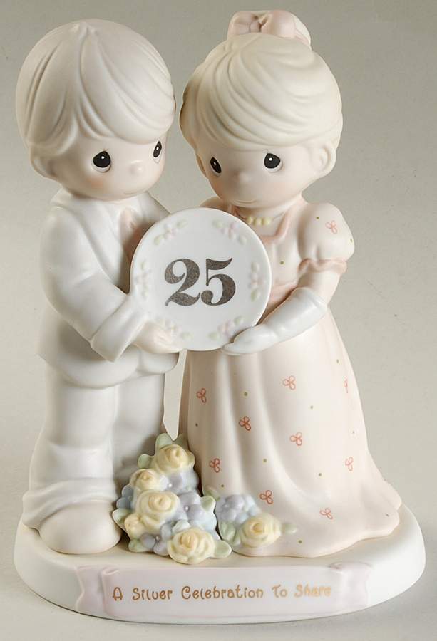 A Silver Celebration To Share Heart-Silver Celebration To Share - Heart Trademark With Box by Precious Moments-1