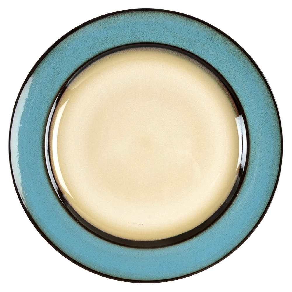 Teal Reactive (Teal Peacock) Dinner Plate by Pier 1-1