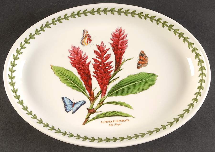 Exotic Botanic Garden 10" Oval Serving Platter by Portmeirion-1