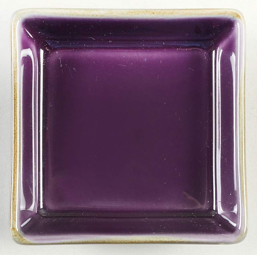 Asian Square Purple Soy Sauce Dish by Pottery Barn China-1