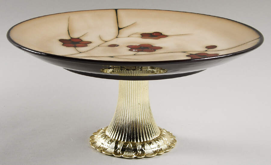 Aster Cake Stand with 4"-5" Metal Pedestal  Hc by Pfaltzgraff-1