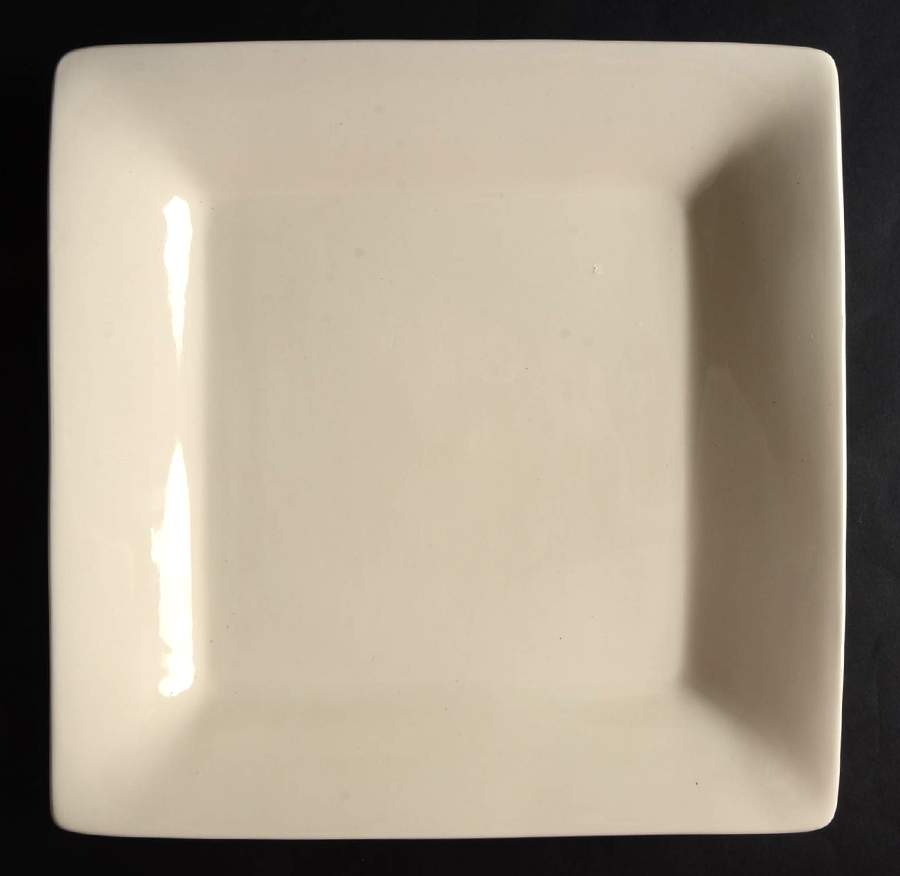 Essential Colours Cream Square Dinner Plate by Pier 1-1