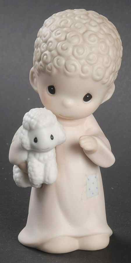 Nativity Shepherd with Lambs-3 Piece Set Heart-Shepherd With Lamb Only - No Box-Heart Trademark by Precious Moments-1