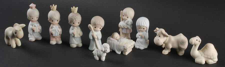Come Let Us Adore Him-Mini 11 Piece Nativity Sword-11 Pc Mini Nativity - Sword Trademark, No Box by Precious Moments-1
