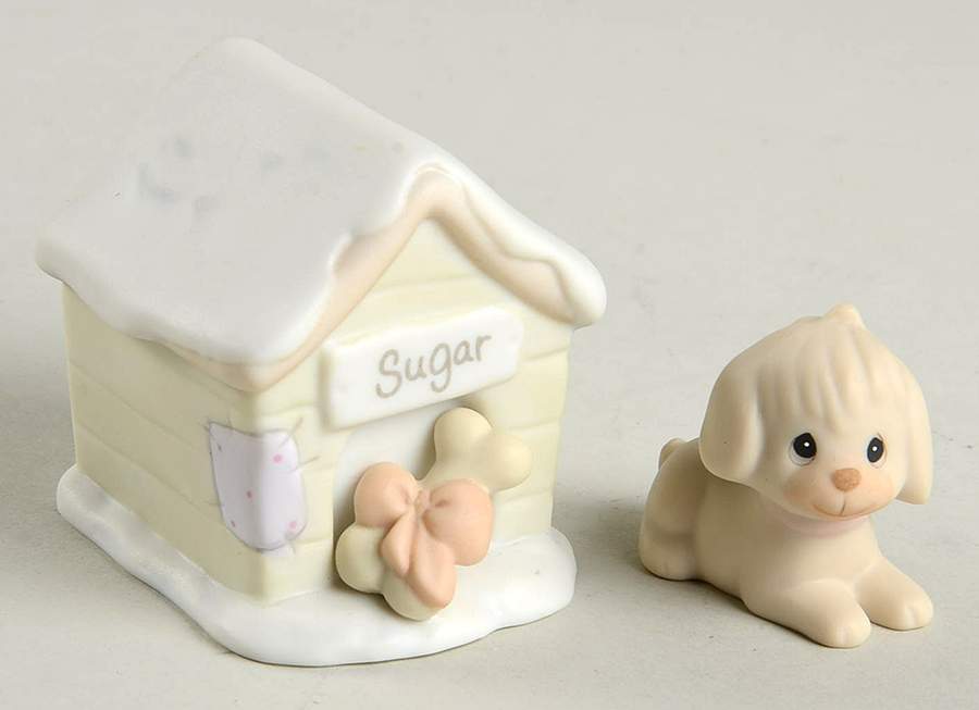 Sugar & Her Doghouse Heart-Sugar & Her Doghouse - Heart Trademark With Box by Precious Moments-1