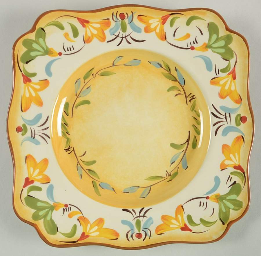 Bellanina Square Dinner Plate by Pier 1-1