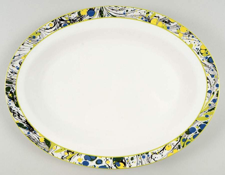 Limelight 15" Oval Serving Platter by Portmeirion-1
