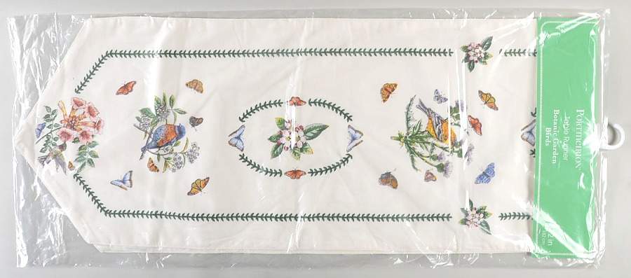 Botanic Garden Birds 14" X 72" Cloth Table Runner by Portmeirion-1