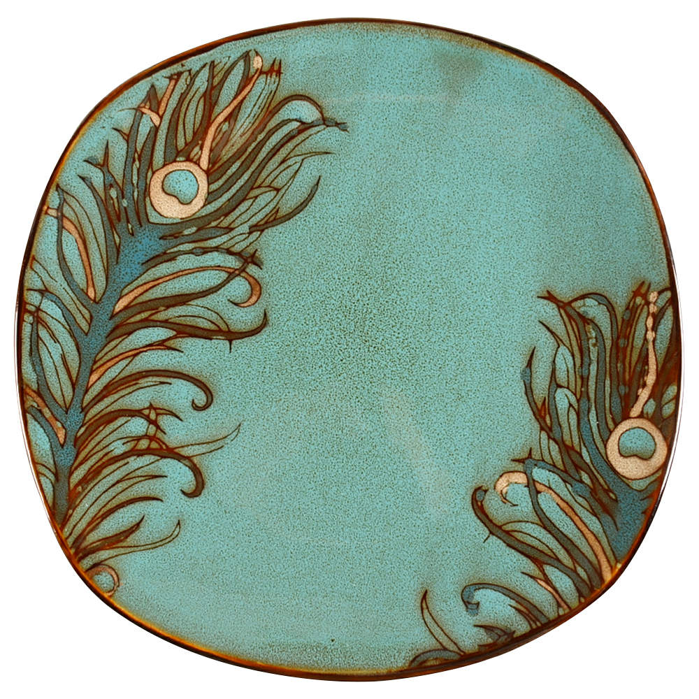 Peacock Salad Plate by Pier 1-1