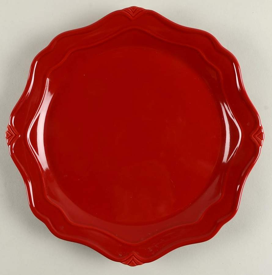 Pavillion Berry Red Dinner Plate by Princess House-1
