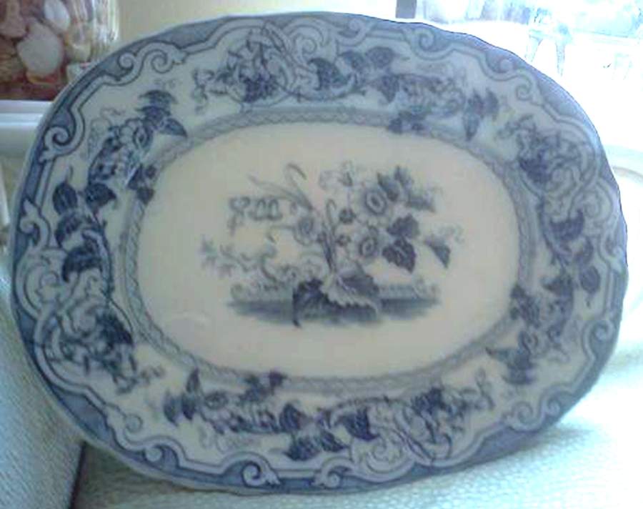 Baltic (Blue) 16" Oval Serving Platter by Pinder Bourne & Hope-1