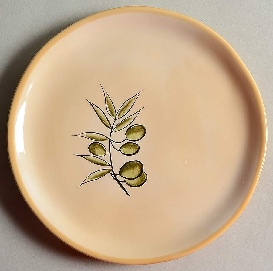 Rustic Olive Salad Plate by Pottery Barn China-1