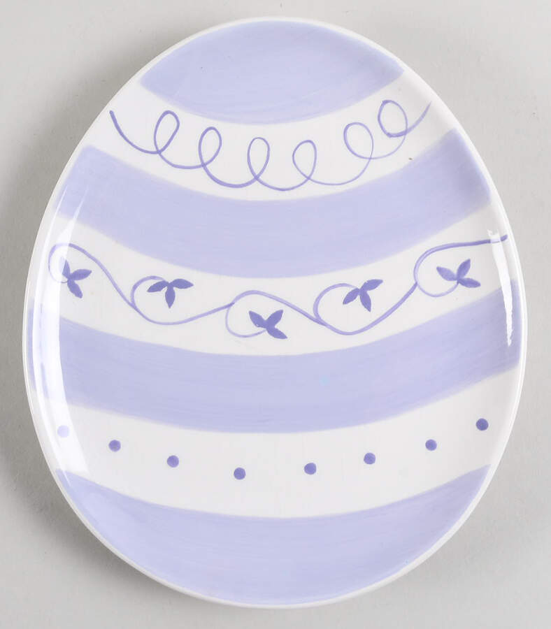 Easter Egg Plates Salad/Dessert Plate by Pottery Barn China-1