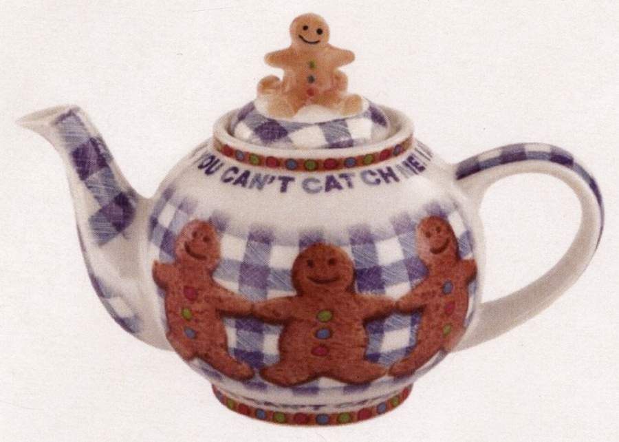 Gingerbread Man Mini Teapot & Lid by Cardew Design-1