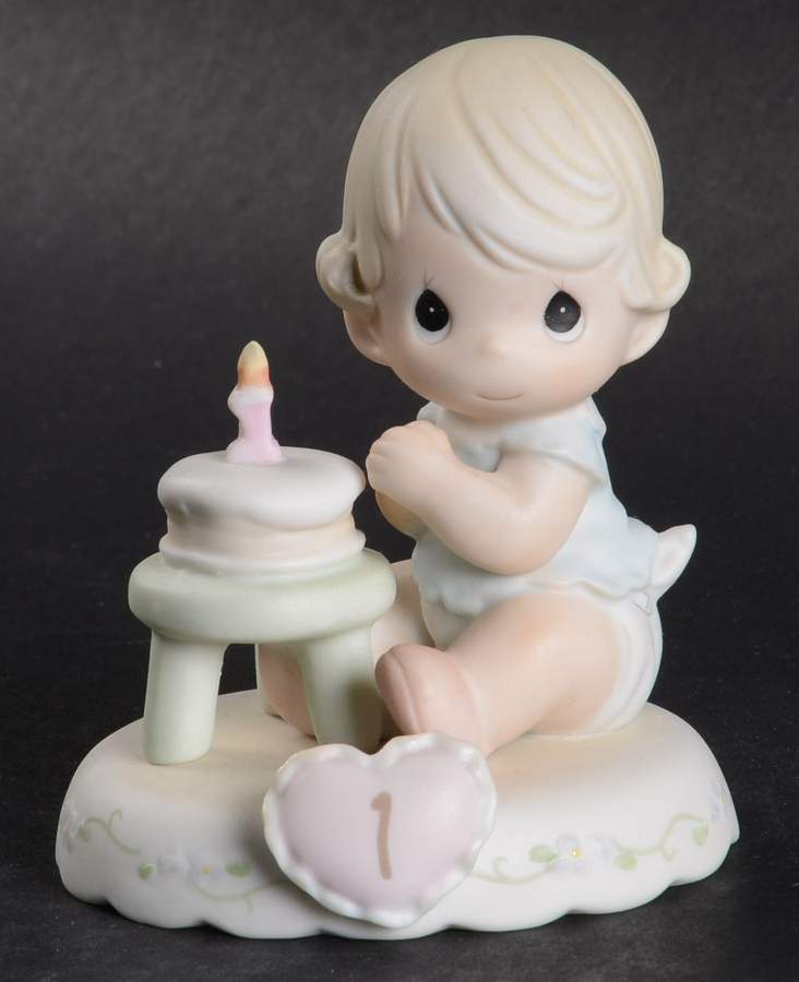 Growing in Grace-Age 1-Blonde Sheaf Of Wheat-Age 1 - No Box-Sheaf Of Wheat Mark by Precious Moments-1