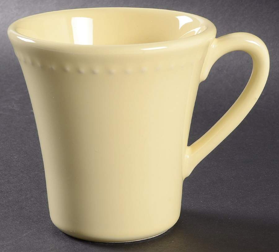 Beaded Yellow Mug by Primagera-1