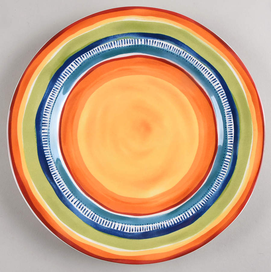 Feliz Stripes Dinner Plate by Pier 1-1