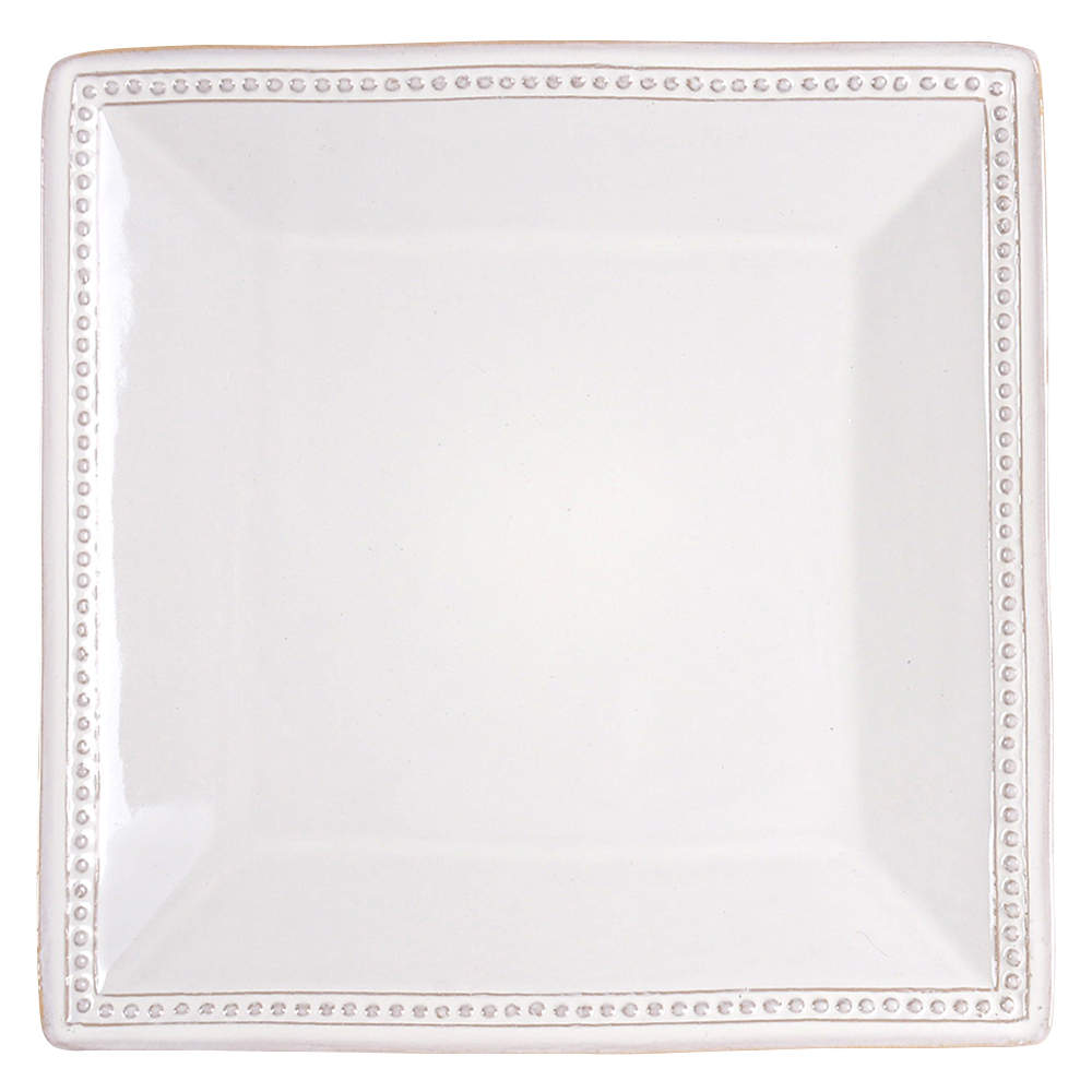 Spice Route White Square Dinner Plate by Pier 1-1