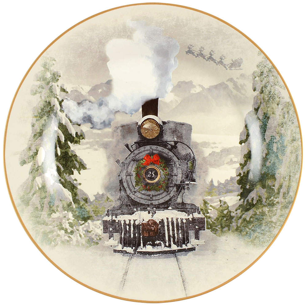 Nostalgic Santa (Nostalgic Christmas) Dinner Plate by Pottery Barn China-1