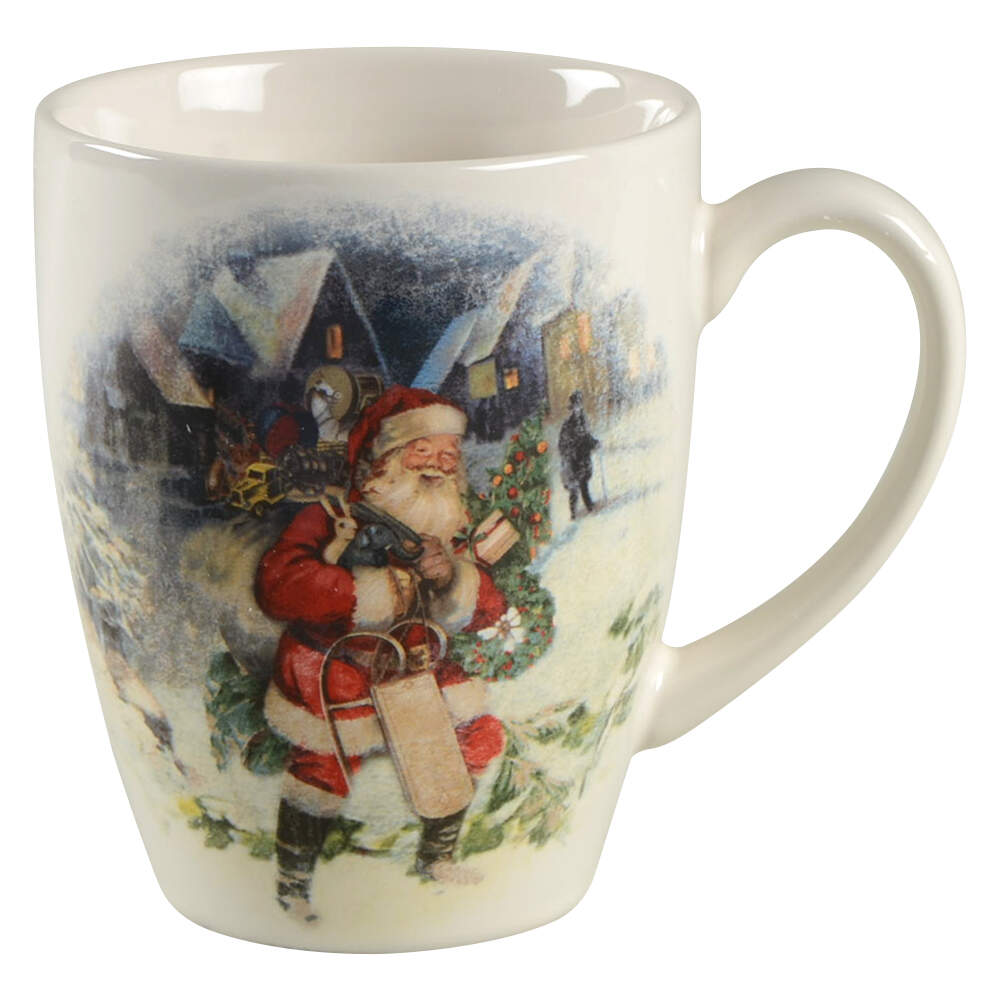 Nostalgic Santa (Nostalgic Christmas) Mug by Pottery Barn China-1