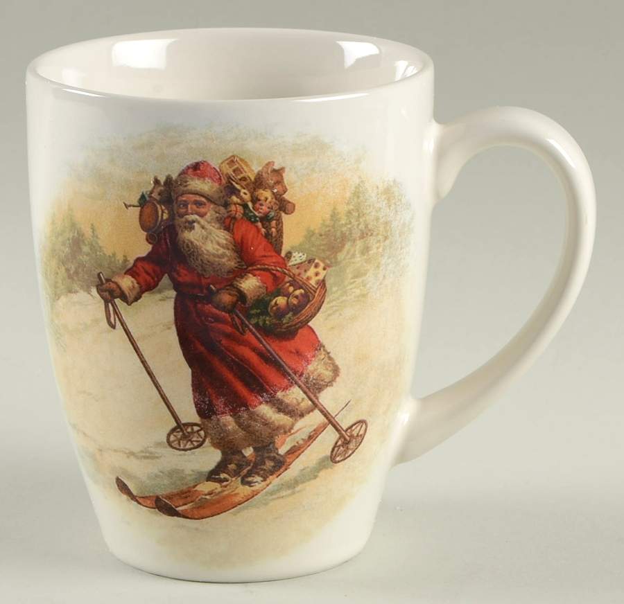 Nostalgic Santa (Nostalgic Christmas) Mug by Pottery Barn China-1