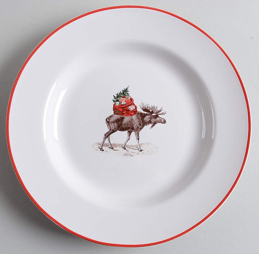 Silly Stag Salad Plate by Pottery Barn China-1