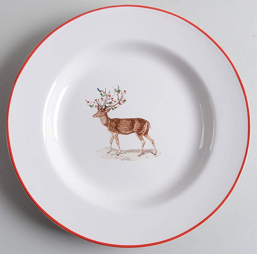 Silly Stag Salad Plate by Pottery Barn China-1