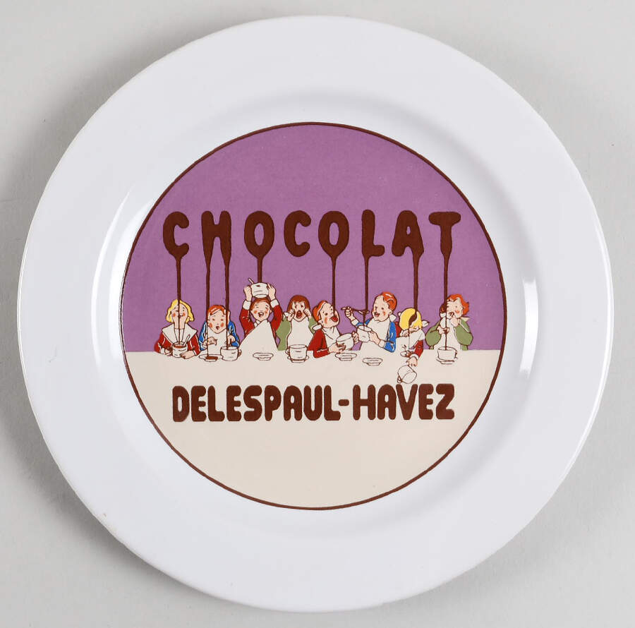 Chocolate Dessert/Pie Plate by Pottery Barn China-1