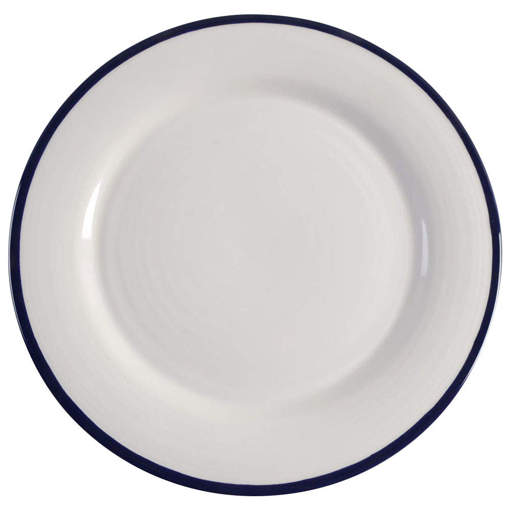 Blue Banded Dinner Plate by Pottery Barn China-1