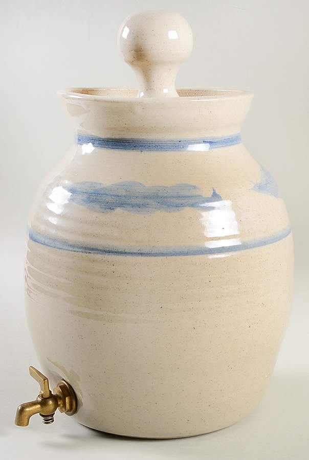 Mark Chrisco Pottery Samovar & Lid by Seagrove Pottery-1