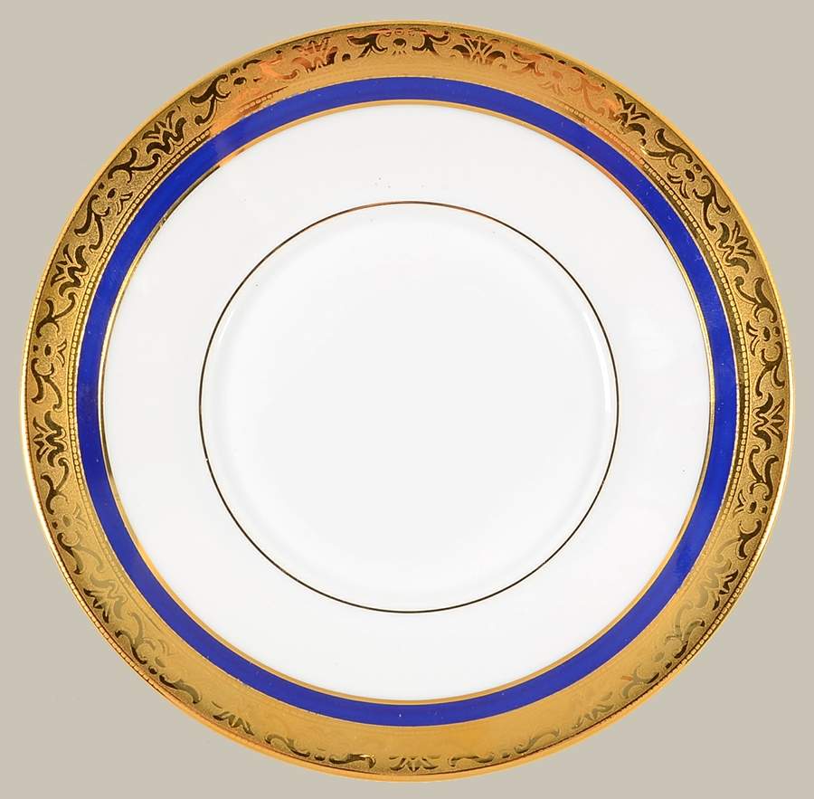 Blois Blue Saucer by Porcel du Site Corot-1