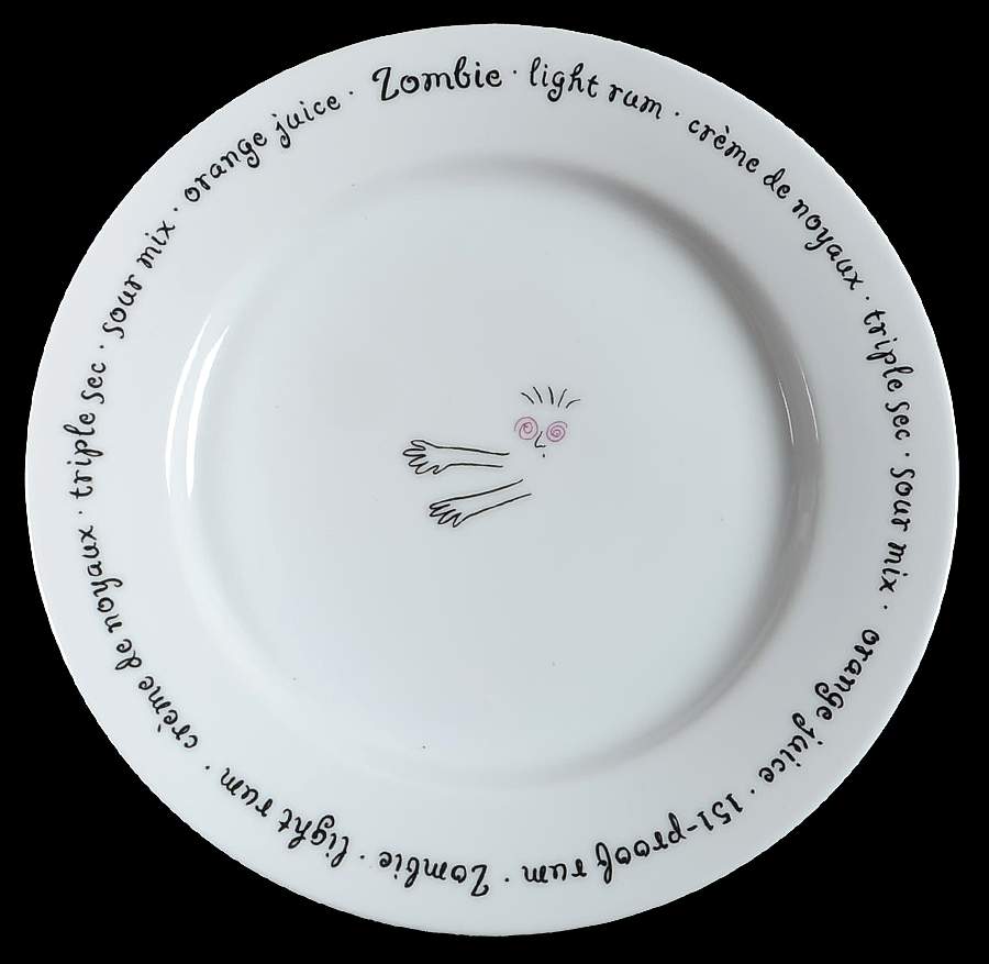 Bar Lingo Appetizer Plate by Pottery Barn China-1