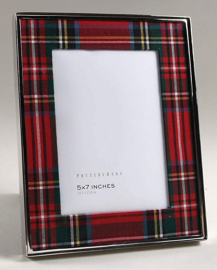 Plaid Frame-Holds 5" X 7" by Pottery Barn China-1