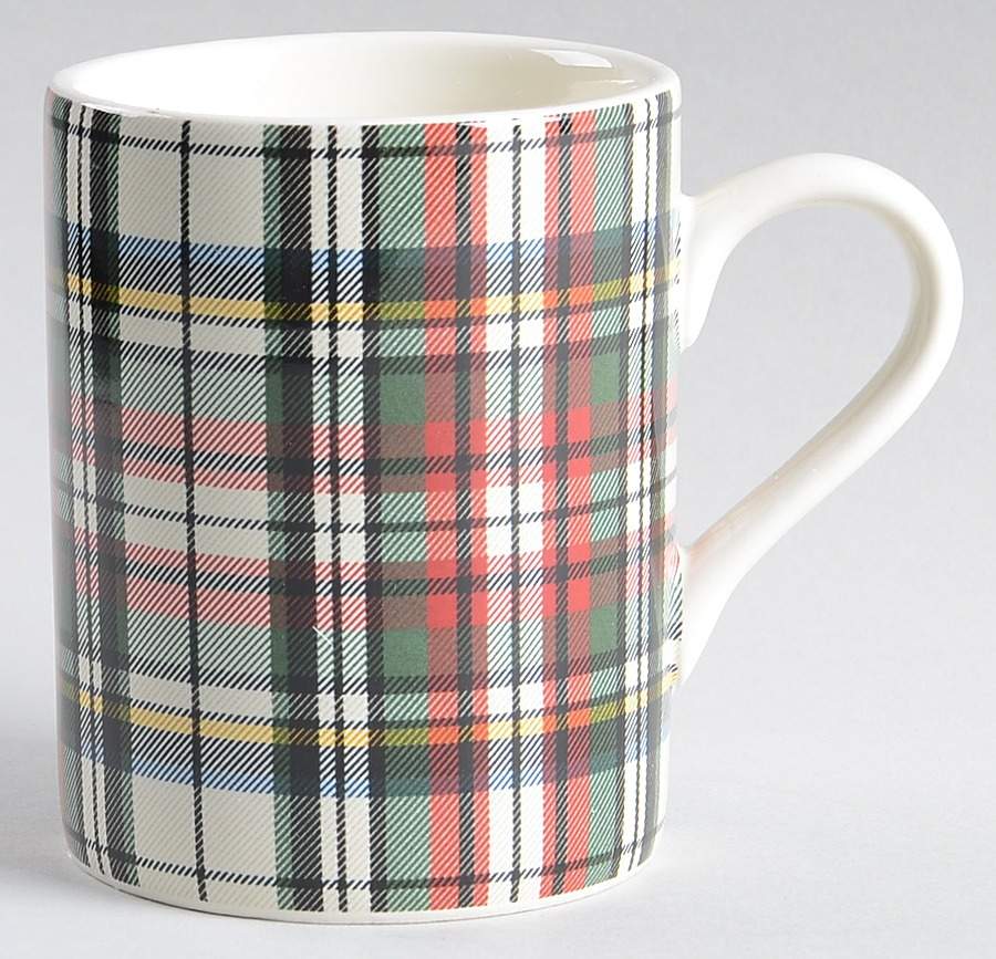 Plaid Mug by Pottery Barn China-1